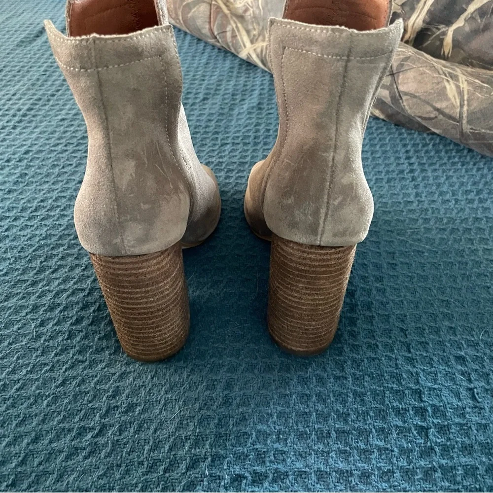 Jeffrey Campbell Suede Open Toe Booties - Picture 8 of 9